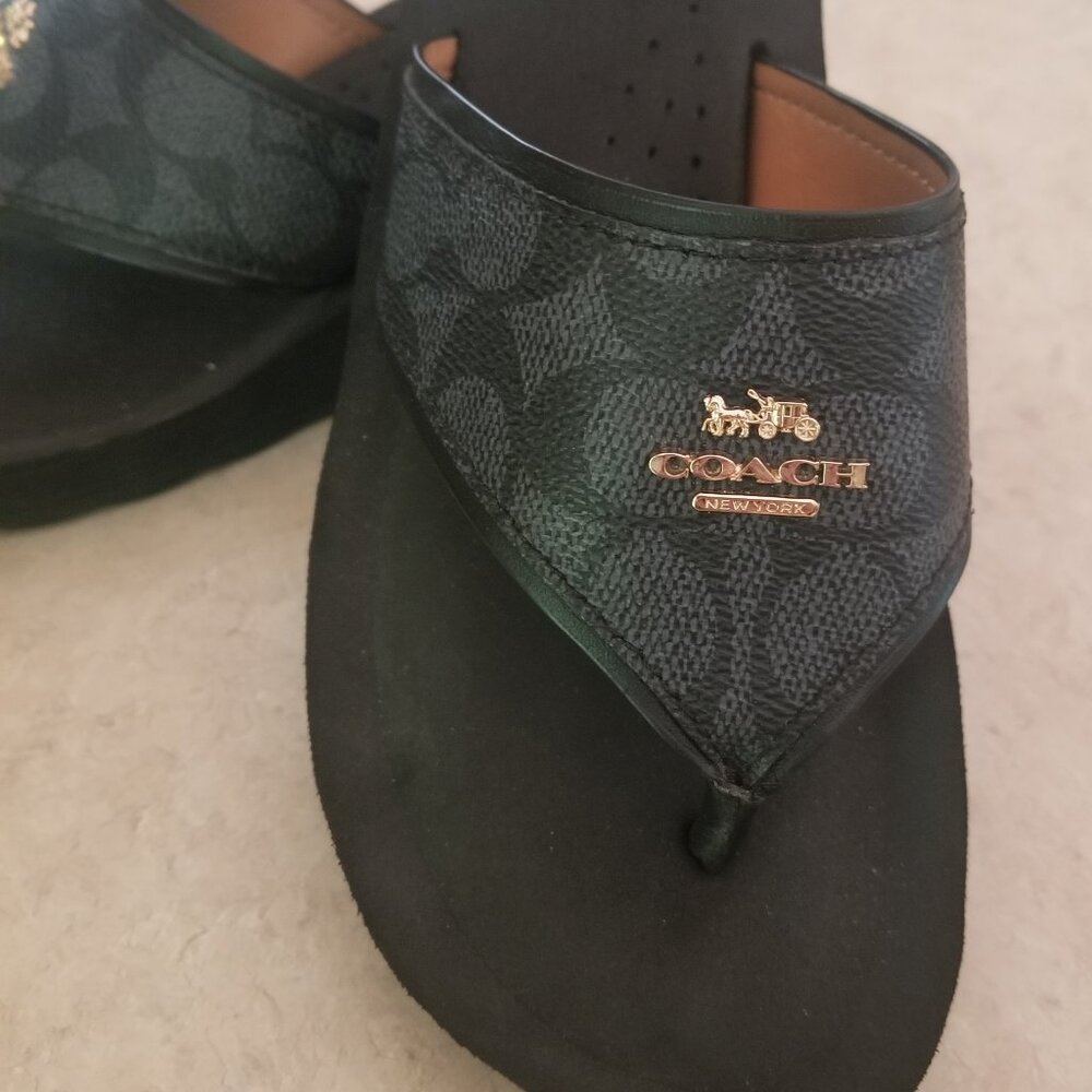 Coach wedge sandals
